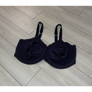 Playtex 7532 Body Fusion Seamless Bra Unlined Underwire Womens 44DD Black